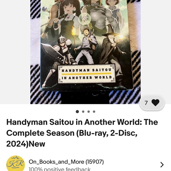 Handyman Saitou in Another World Blu-ray sealed new - Picture 4 of 4